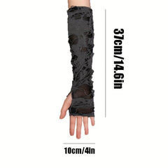 Goth Rock Arm Sleeve Arm Warmers Grunge Gloves Halloween Decoration
