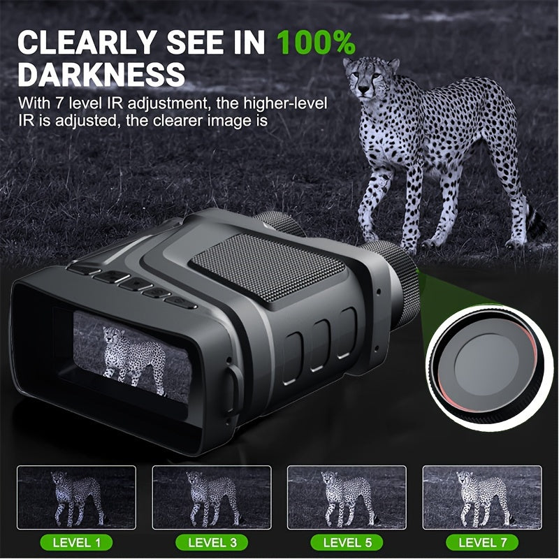 Night Vision Binoculars Infrared 1080P HD 5X Digital Zoom Outdoor Dual Use