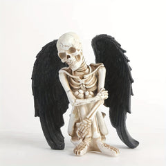 Resin Skeleton Angel Halloween Decor