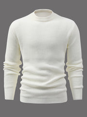 Men's Casual Round Neck Pullover Sweater For Fall Winter