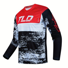 Men's Camouflage Block Long Sleeve Motorcycle Off road T shirt