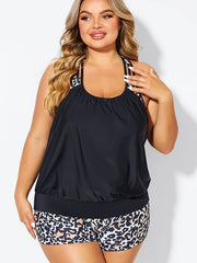 Leopard Print Tankini Set