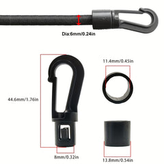 Heavy-Duty Deck Lashing Rope with Hook for Kayak Fishing Boat