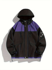 Men's Outdoor Hooded Jacket Windproof Waterproof Hiking Jacket