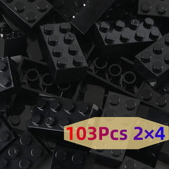 DIY Interlocking Bricks 103pcs Classic 2x4 Building Blocks Set