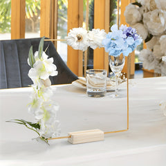 Square Metal Hoop Centerpiece Set for Wedding Decor & Crafts