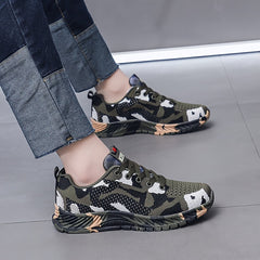 Men's Camo Lightweight Running Shoes Breathable Outdoor Sneakers