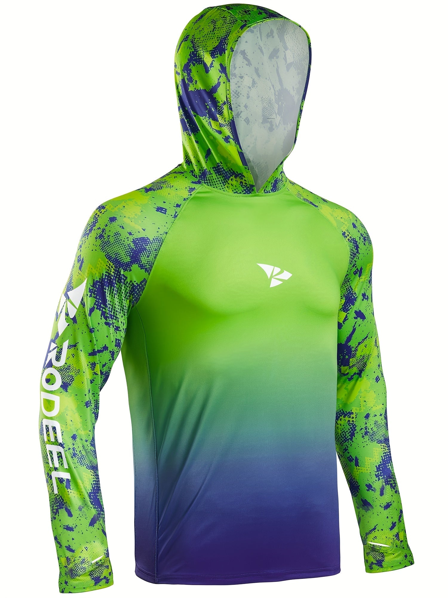 Men's UPF 50 Fishing Shirt Hoodie Long Sleeve UV Protection