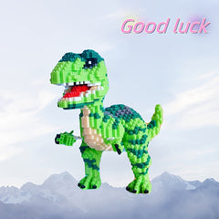 Dinosaur 3D Puzzle Building Blocks Set - DIY Model Kit for Ages