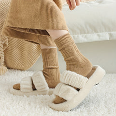 6 Pairs Argyle Pattern Socks Mid Tube Women's Stockings