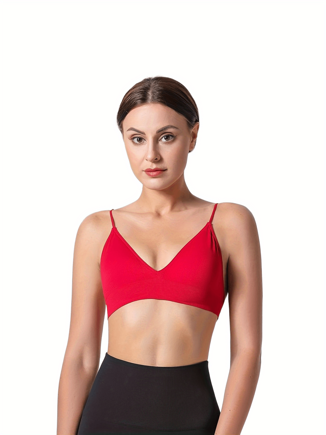Seamless Triangle Cups Sports Bra for Yoga Fitness