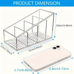 Transparent Remote Control Holder for Makeup Brushes and Pens