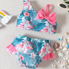 Toddler Girls Flamingo Bikini Swimsuit Set