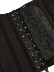 Strapless Corset Bustier Tummy Control Lace Up Body Shaper