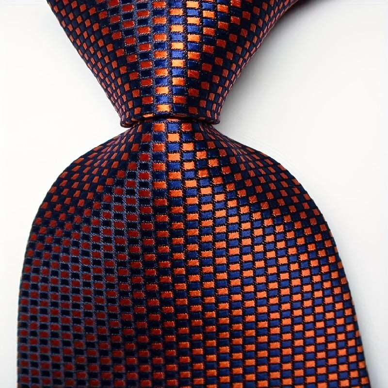 Men's Plaid Jacquard Necktie