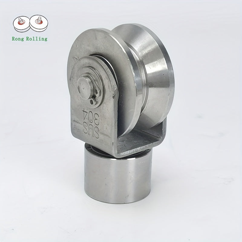 2pcs 5.08cm Stainless Steel V Groove Gate Rollers