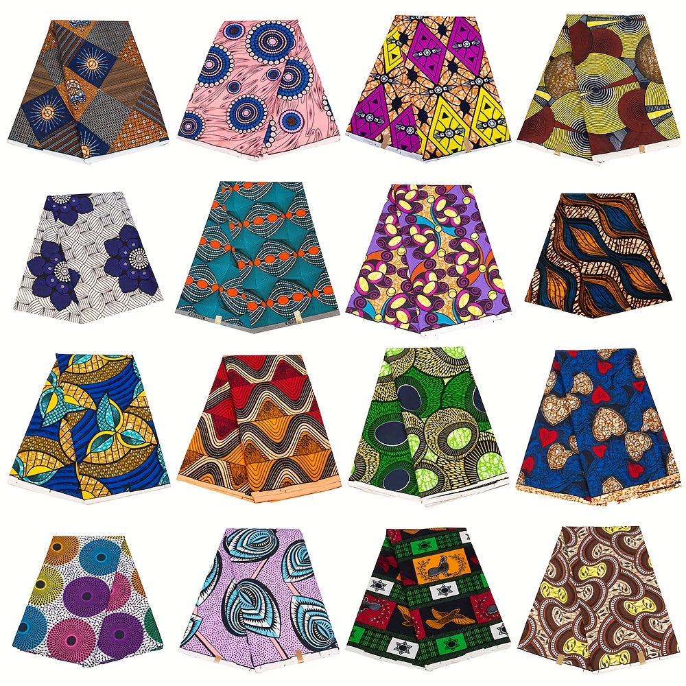 African Printed Fabric DIY Patchwork Cloth Sewing Supplies