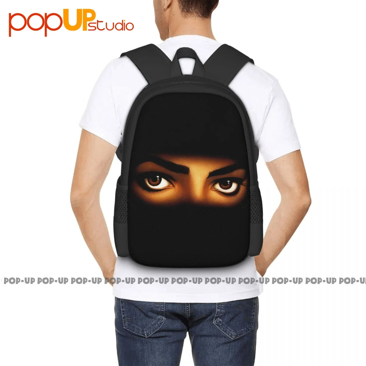 90S MJ Dangerous World Tour Backpack Large Capacity Schoolbag