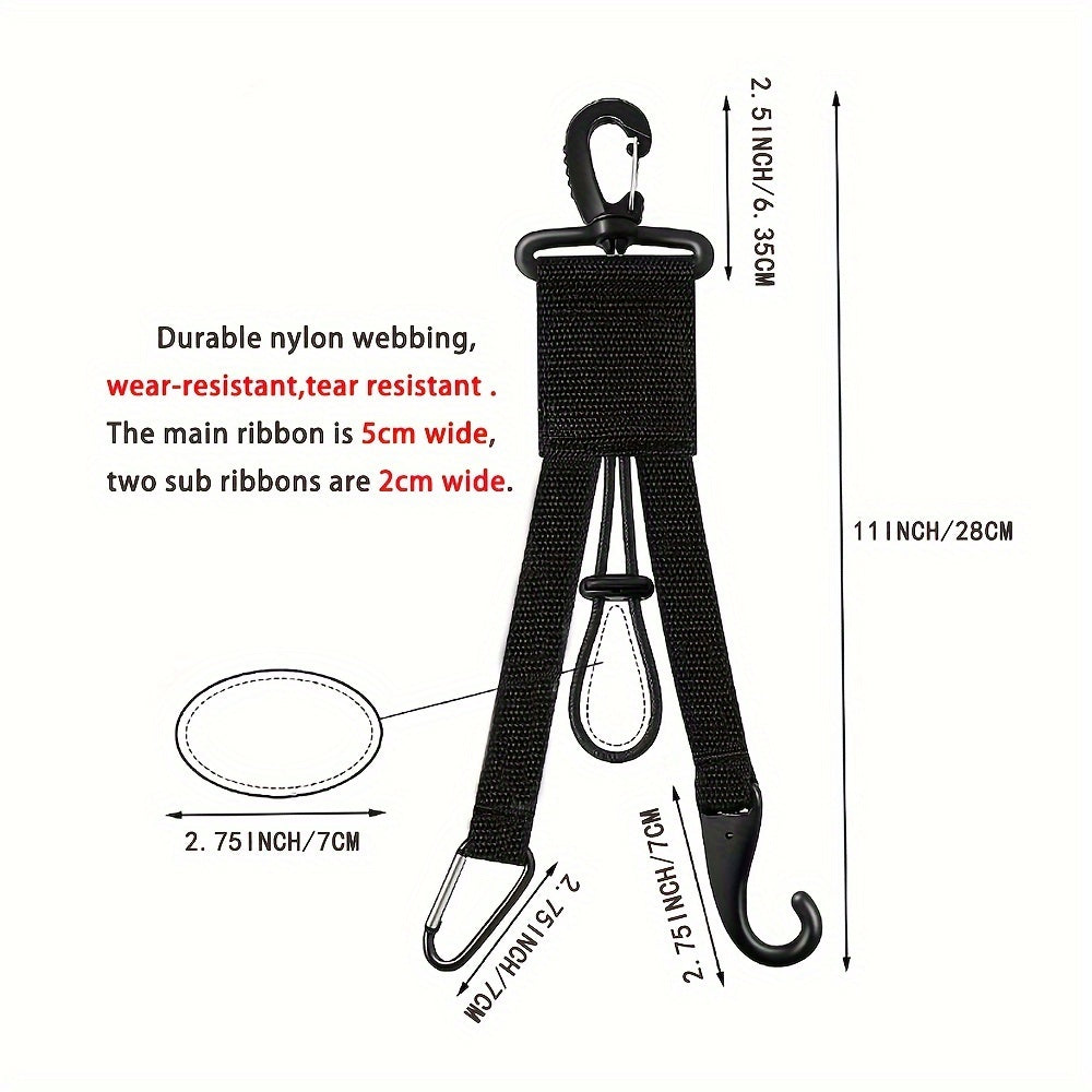 Baseball & Softball Equipment Hooks, Set of 3, Outdoor Camping & Sports Gear