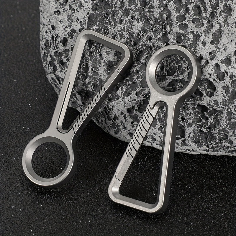 Titanium Carabiner Keychain for Outdoors