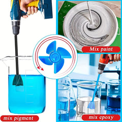 Epoxy Mixer Set with Extension Rod, Paint and Resin Mixer Paddle Attachment