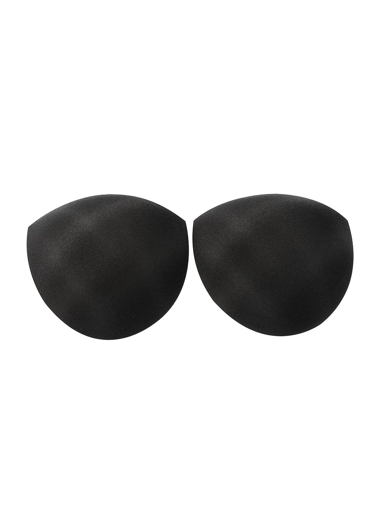 2 Pairs Plus Size Basic Bra Pads Inserts Women's Plus Breathable Removable