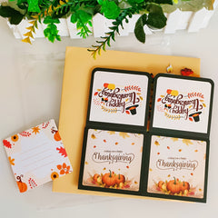3D Pop Up Thanksgiving Card for Family - Fall Holiday Card