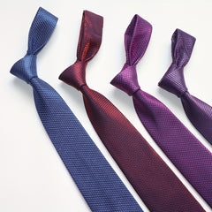 Solid Strip Classic Neck Tie for Men 15-Inch