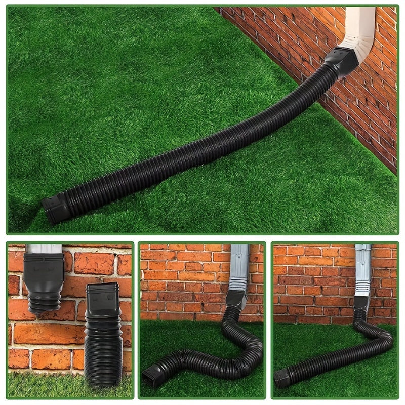Telescopic Rain Gutter Downspout Extension - Outdoor Drainage Pipe