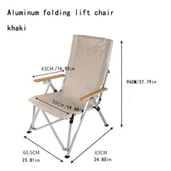 Portable Folding Recliner Chair for Camping Beach Fishing