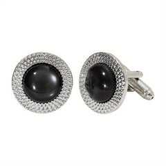 Rhinestone Cufflinks Suit Button Cufflinks Sleeves Studs