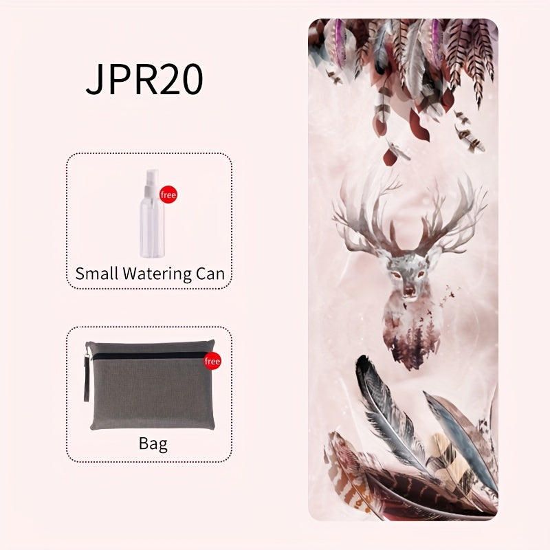 Cartoon Printed Yoga Mat Eco Friendly Non-slip Microfiber Exercise Mat
