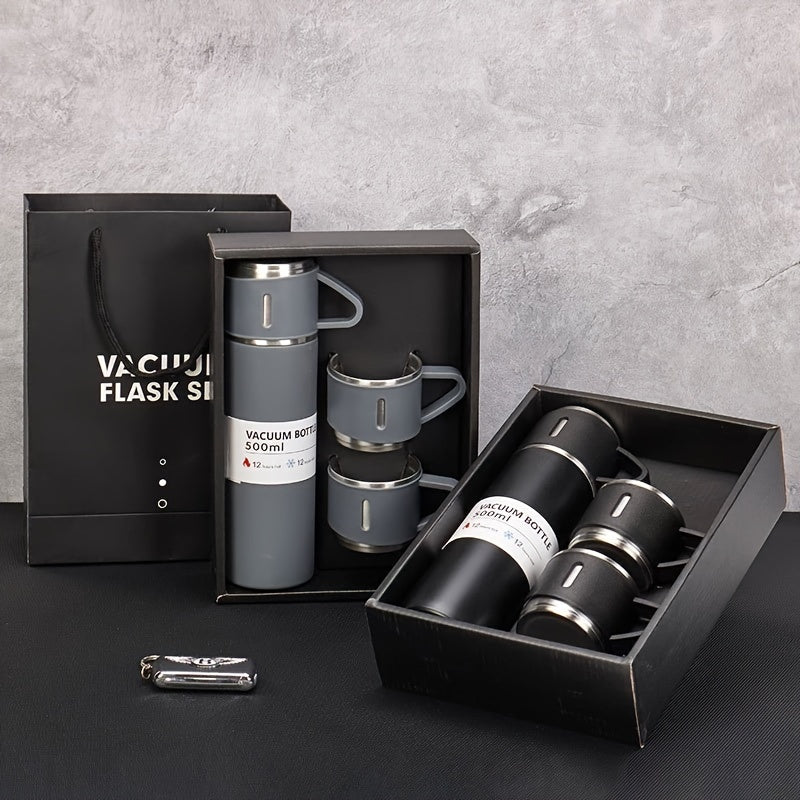Stainless Steel 17oz Insulated Water Cup with 2 Extra Lids