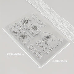 Easter Cartoon Clear Stamp Set