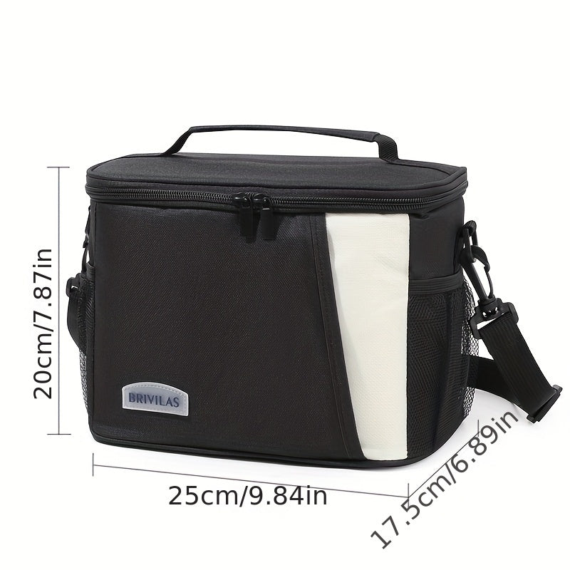 Large Capacity Crossbody Lunch Bag Dopamine Colorful Picnic Bag