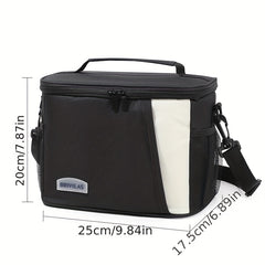 Large Capacity Crossbody Lunch Bag Dopamine Colorful Picnic Bag