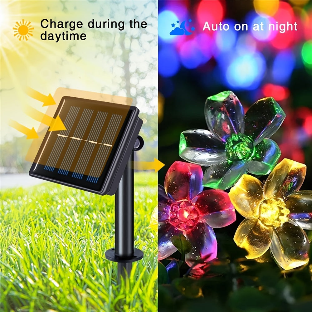Gorgeous Flower Solar Fairy Lights 72 2Ft 200LED