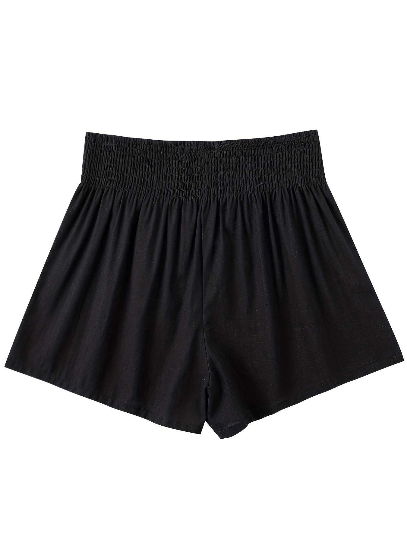 High Waist Solid Shorts Casual Every Shorts Women's Clothing