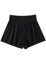 High Waist Solid Shorts Casual Every Shorts Women's Clothing