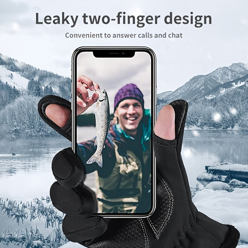 Warm Winter Gloves for Men and Women - Windproof Touchscreen Cycling