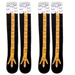 Men's Funny Animal Claw Knee High Socks 2 Pairs