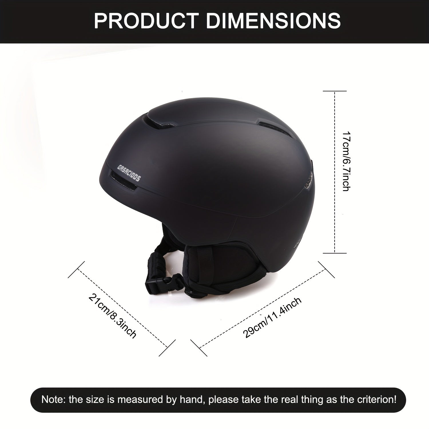 Adjustable Snowboarding Ski Helmet with Detachable Plush Cover