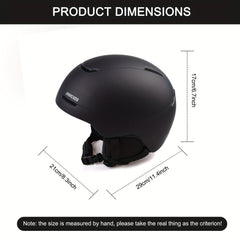 Adjustable Snowboarding Ski Helmet with Detachable Plush Cover
