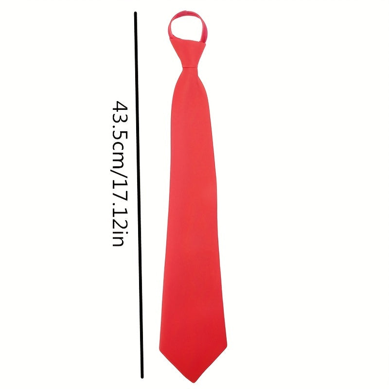 Adjustable Zipper Ties For Wedding Party Solid Ties