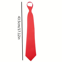 Adjustable Zipper Ties For Wedding Party Solid Ties
