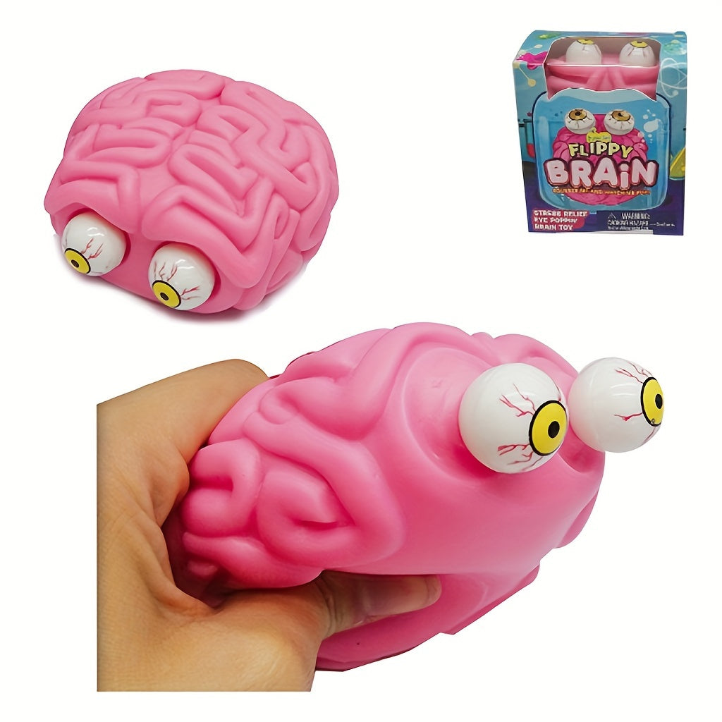 Eye Popping Brain Halloween Toy Stress Relief Gift