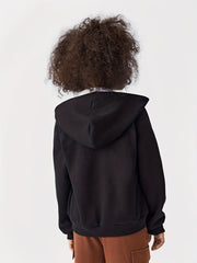 Girl's Zip Up Long Sleeve Hoodie Cardigan Jacket