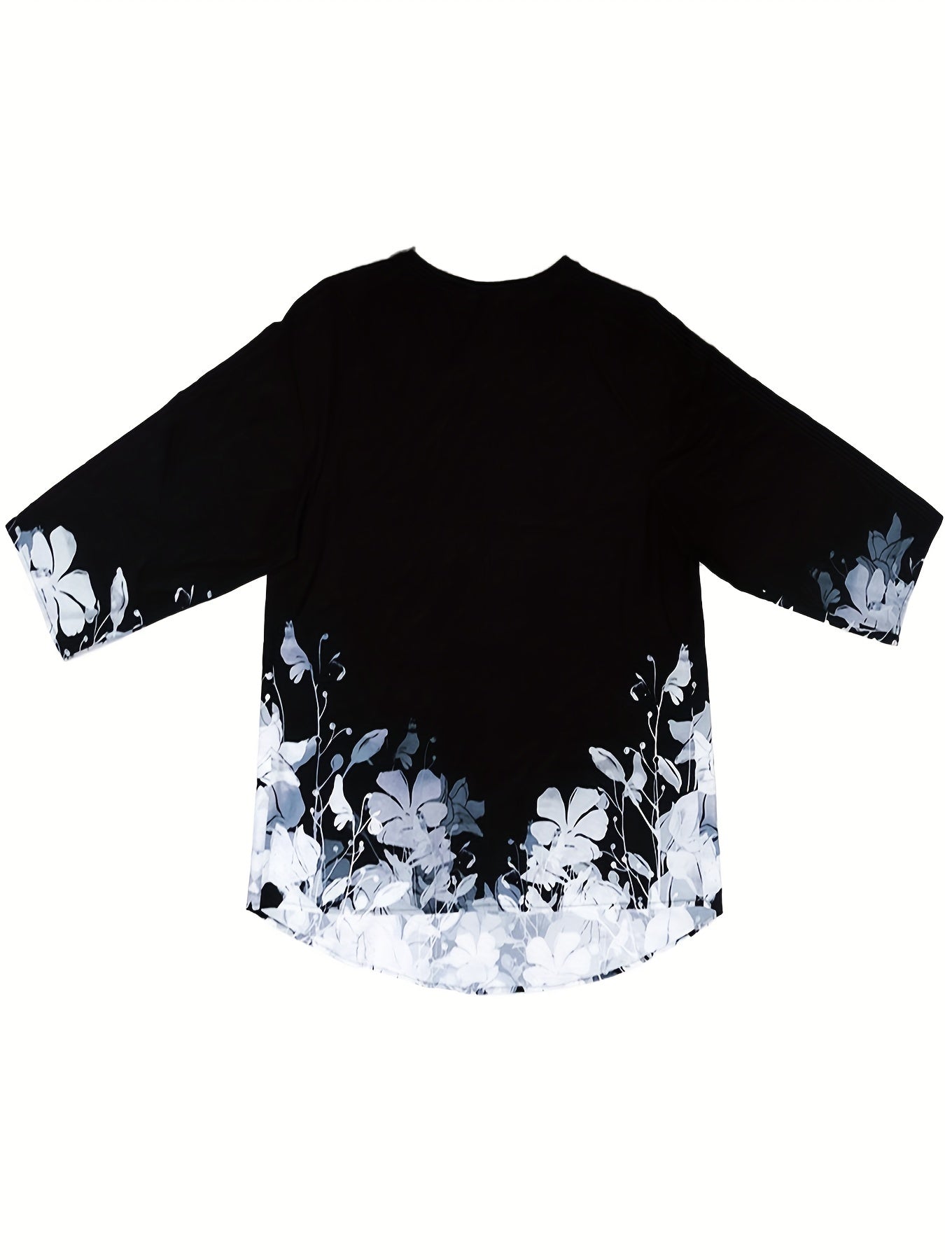 Floral Print Short Sleeve T shirt