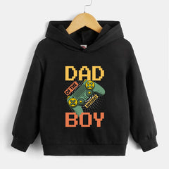 Boys Gamepad Print Hoodies Spring Fall Kids Sweatshirt