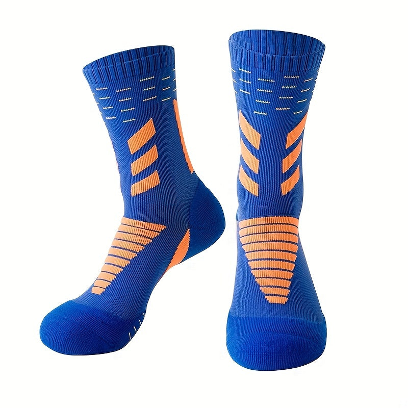 Pro Sports Socks, Unisex Crew Socks for Basketball & Outdoors